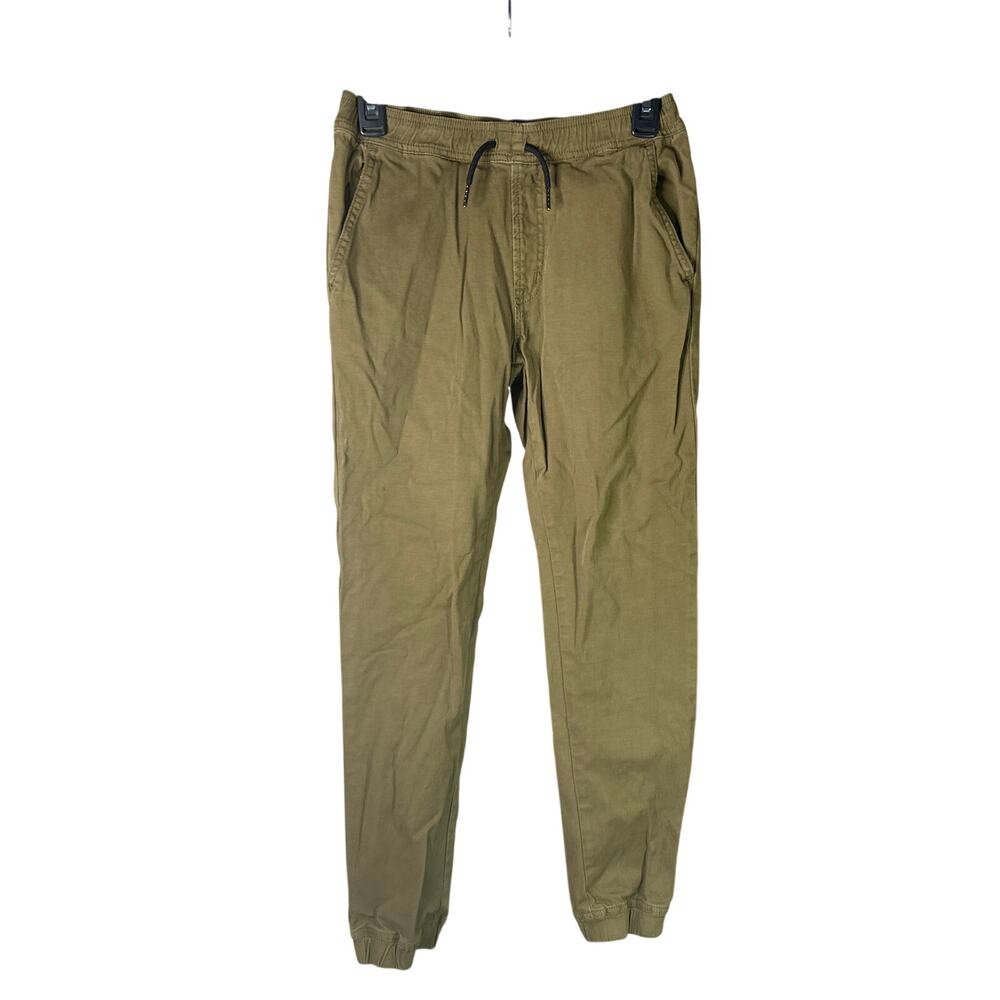 Hudson Boys Khaki Chinos Cotton Drawstring Jogger Cinched Pants | L